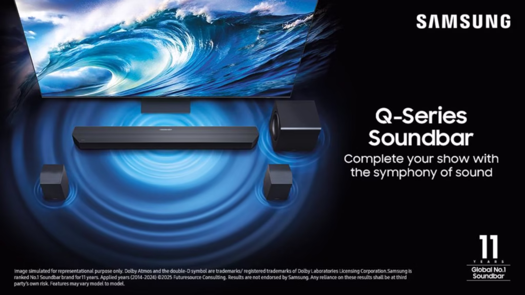 Samsung Launches 2025 Soundbars in India with AI Sound Optimisation and Dolby Atmos Samsung Launches 2025