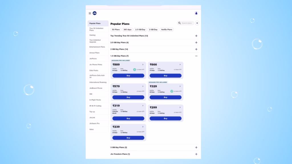 Reliance Jio Pulls Rs. 799 Plan from My Jio App Reliance Jio Pulls Rs. 799 Plan from My Jio App