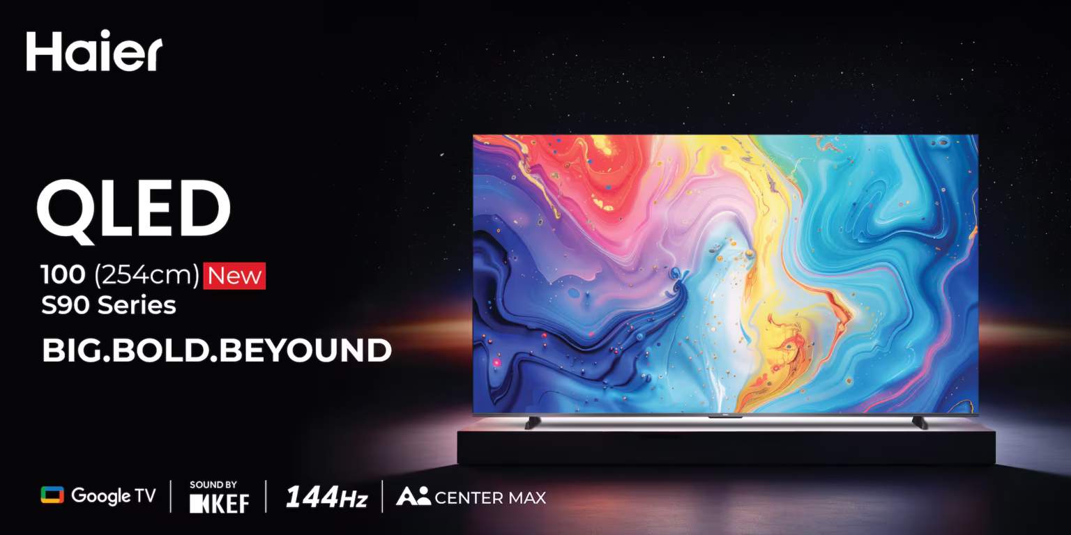 Haier Launches 100-Inch S90 Series QLED TV in India With Dolby Vision IQ and 144Hz Gaming