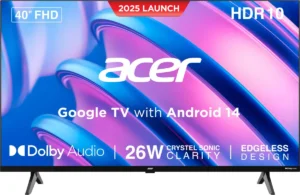 Acer AR40FDGGU2841BD 40 inch Full HD Smart LED TV