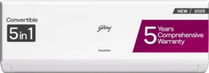 Godrej EI 12PINV3R32 WYQ 1 Ton 3 Star 2025 Inverter Split AC