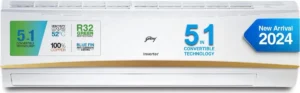 Godrej EI 30LINV3R32-WWR 2.5 Ton 3 Star Inverter Split AC
