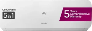Godrej SIC 19STC5 PZQ IOT 1.6 Ton 5 Star 2025 Inverter Split AC