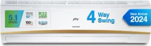 Godrej SIC 30LTC3-GWR 2.5 Ton 3 Star Inverter Split AC