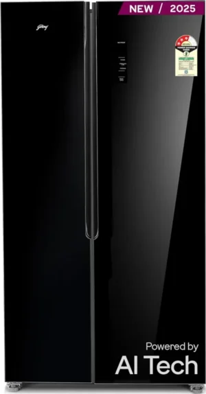 Godrej RS EONVELVET 646C RIT OP BK 600 L Side by Side Door Refrigerator