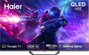 Haier H6E 43 inch Ultra HD 4K Smart QLED TV (43H6E)