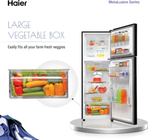 Haier HEF-253GB-P 240 L 3 Star Double Door Refrigerator