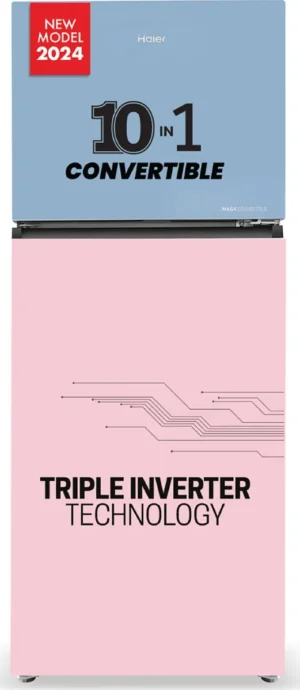 Haier HRF-3783RBG-P 328 L 3 Star Double Door Refrigerator