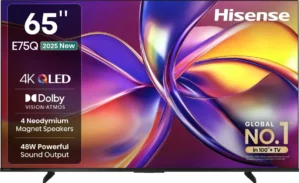 Hisense E75Q 65 inch Ultra HD 4K Smart QLED TV (65E75Q)