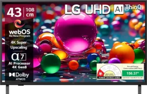 LG UA8200 43 inch Ultra HD 4K Smart LED TV (43UA82006LA)
