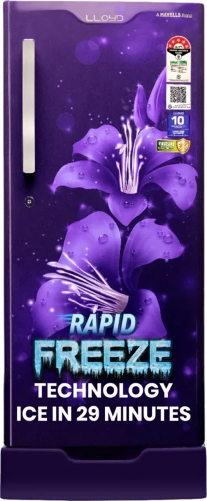 Lloyd GLDF205SS2LC 188 L 5 Star Single Door Refrigerator