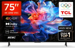 TCL V6C 75 inch Ultra HD 4K Smart LED TV (75V6C)