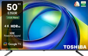 Toshiba E350 50 inch Ultra HD 4K Smart LED TV (50E350RP)