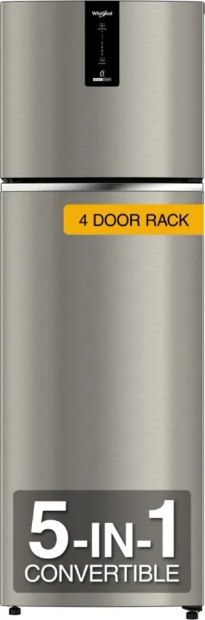 Whirlpool IF INV 355 Titan Steel 308 L 3 Star Double Door Refrigerator