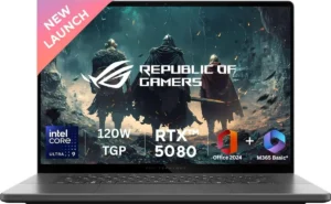 Asus ROG Zephyrus G16 GU605CW-QR133WS Gaming Laptop (Intel Core Ultra 9 285H/ 32GB/ 2TB SSD/ Win11/ 16GB RTX 5080 Graph)