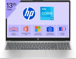 HP 15-fd0572TU Laptop (13th Gen Core i3/ 8GB/ 512GB SSD/ Win11 Home)