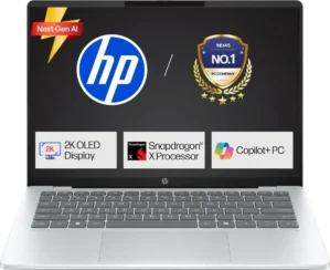 HP OmniBook 5 Next Gen AI 14-he0014QU Laptop (Snapdragon X Elite X1-26-100/ 16GB/ 512GB SSD/ Win11)