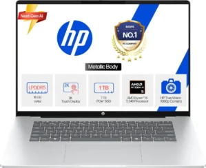 HP OmniBook 5 Next Gen AI 16-ag1045au Laptop (AMD Ryzen AI 5 340/ 16GB/ 1TB SSD/ Win11)