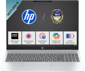 HP OmniBook 5 Next Gen AI 16-ag1048AU Laptop (AMD Ryzen AI 7 350/ 16GB/ 512GB SSD/ Win11)