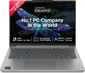 Lenovo IdeaPad Slim 5 14AKP10 2025 83HX001NIN Laptop (AMD Ryzen AI 7 350/ 24GB RAM/ 1TB SSD/ Win 11)