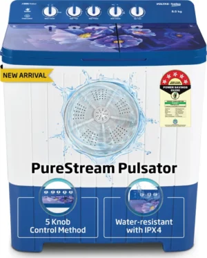 Voltas Beko WTT80UHA/OK5I0I0W07E 8 Kg Semi Automatic Washing Machine