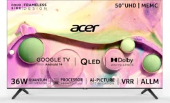 Acer V Pro 50 inch Ultra HD 4K Smart QLED TV (AR50QDQGR2851AD)