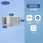 Carrier CAW18EC3R32F0 2024 1.5 Ton 3 Star Window AC