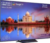Croma CREL075UGB024601 75 inch Ultra HD 4K Smart Mini LED TV