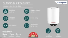 Crompton Classic DLX 25 L Storage Water Geyser
