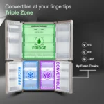 Godrej RM EONVELVET 685 RIT IN ST 670 L Side by Side Door Refrigerator