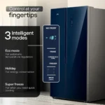 Godrej RS EONVELVET 646C RIT SM BL 600 L Side by Side Door Refrigerator