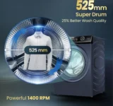 Haier EFLD110-DM14IEICBKU1 11 kg Fully Automatic Front Load Washing Machine