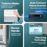 Haier HEB-452TS-P 445 L 2 Star Double Door Refrigerator