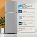 Haier HEF-252IEGS-P 240 L 2 Star Double Door Refrigerator