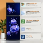 Haier HEF-252IEMF-P 240 L 2 Star Double Door Refrigerator