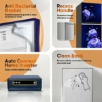 Haier HEF-252IEMF-P 240 L 2 Star Double Door Refrigerator