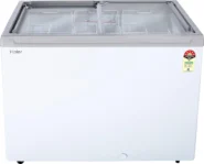 Haier HFC-300GM5 300 L 5 Star Glass Top Deep Freezer