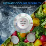 Haier HFC-385CM5 350 L 5 Star Double Door Deep Freezer