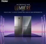 Haier HRB-600MGU1 520 L 3 Star French Door Lumiere Refrigerator