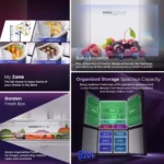 Haier HRB-600MGU1 520 L 3 Star French Door Lumiere Refrigerator