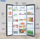 Haier HRS-682KS 602 L Side by Side Refrigerator