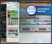 Haier HVC-375GHC 339 L Single Glass Door Visi Cooler