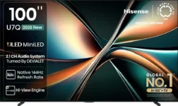 Hisense U7Q 100 inch Ultra HD 4K Smart Mini LED TV (100U7Q)