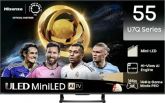 Hisense U7Q 55 inch Ultra HD 4K Smart Mini LED TV (55U7Q)