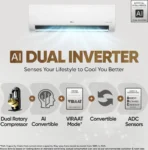 LG US-Q18LNXE 1.5 Ton 3 Star 2025 Inverter Split AC