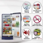 LG GL-D201ABCU 185 L 5 Star Single Door Refrigerator