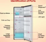 LG GL-S312SNBY 272 L 2 Star Double Door Refrigerator