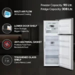 LG GL-S422SPZX 398 L 3 Star Double Door Refrigerator
