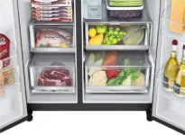 LG GL-X257AMCX 635 L 3 Star Side By Side Refrigerator