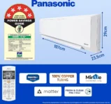 Panasonic CS/CU-NU18ZKY5W 1.5 Ton 5 Star 2024 Inverter Split AC
